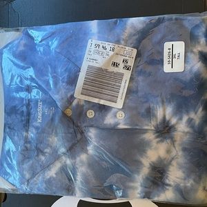 Brand New Blue Tie Dye Polo
